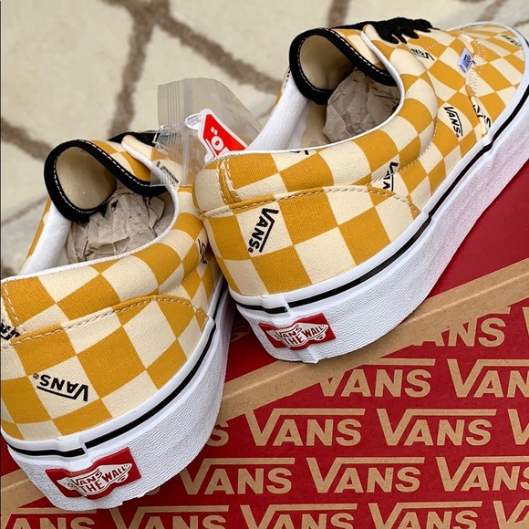 VANS ERA big checkerboard yellow/true white Womens - Picture 8 of 16